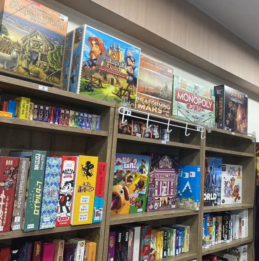 ボードゲーム200種類以上の棚